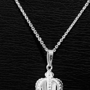 Round Crown - Silver Pendant